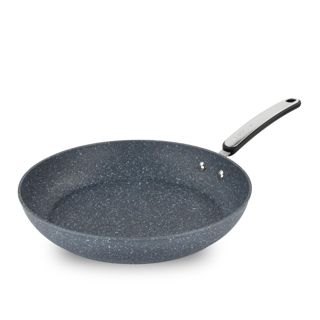 ScovilleExpert Neverstick+ 28cm Frying, Super Strong Non-Stick, Perfect for Frying Eggs, Rapid Heat Conduction, Easy to Clean, Induction Compatible, Dishwasher Safe, PFOA Free, Aluminium, Grey