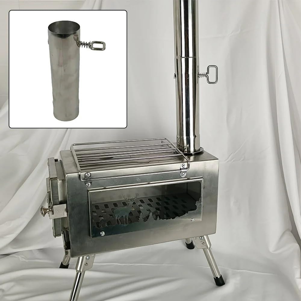 Tubo De Estufa De Leña, Horno De Combustión, Chimenea, Chimenea, Estufa De Leña, Tubo Antiescaldado, Tubos De Estufa For Exteriores, Tubo De Escape De 22 X 6 X 6 Cm