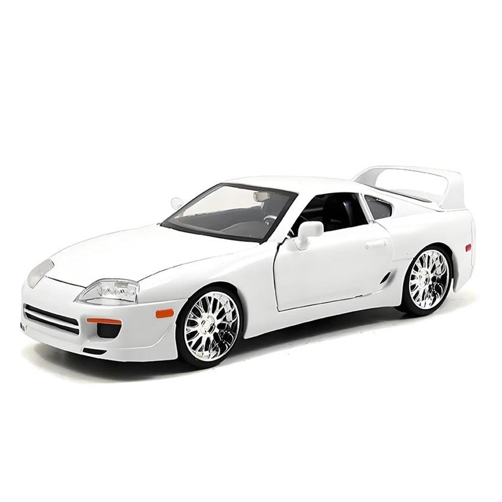 Audsni White Die-Cast Diecast Car Model For Toyota For Supra 1995 Diecast Model Car