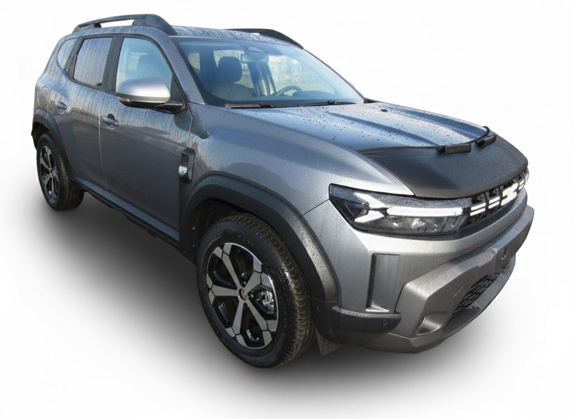 AB3-00835 Auto-Bra Motorhaubenschutz Kompatibel mit Dacia Duster III ab 2024, Bigster ab 2025 aus Kunstleder, Schwarz, Haubenbra, Steinschlagschutz, Tuning Bonnet Bra