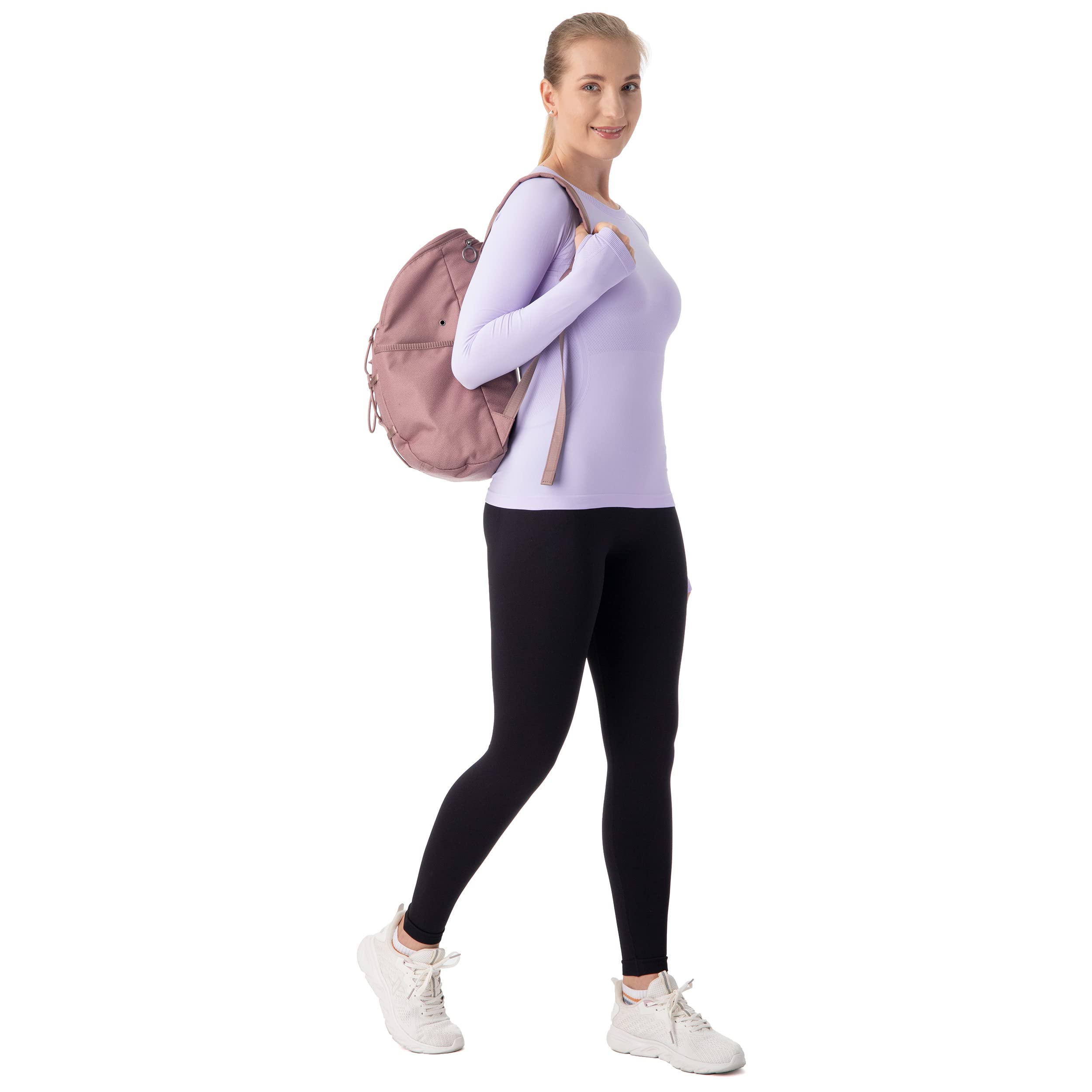 MathCat Long Sleeve Yoga Tops Pilates Donna (Pacco da 1)