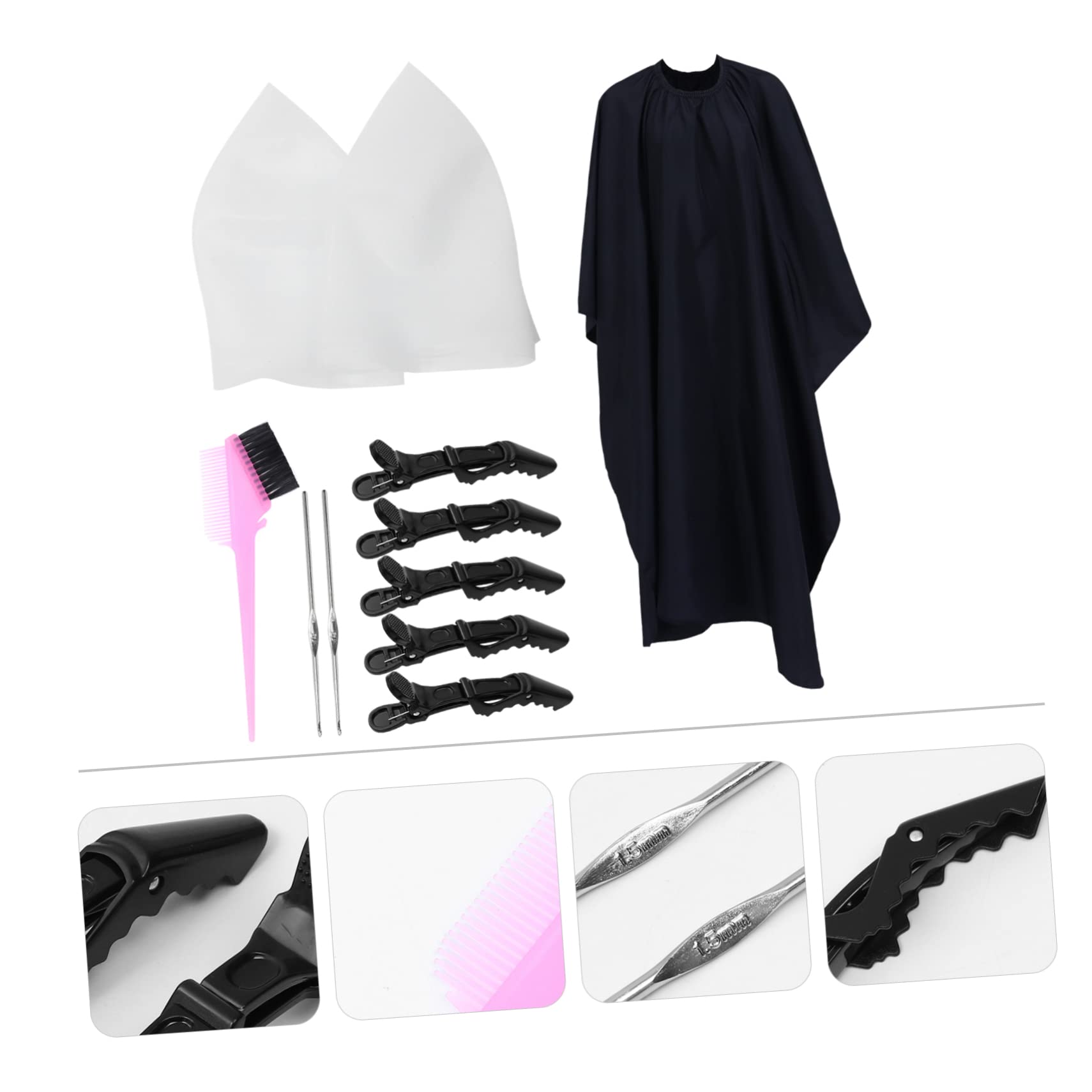 11pezzi Kit per Tintura Capelli Cuffia Protettiva in Silicone Accessori per Colorazione Mèches e Evidenziazione Adatto per Uso Casalingo Parrucchiere