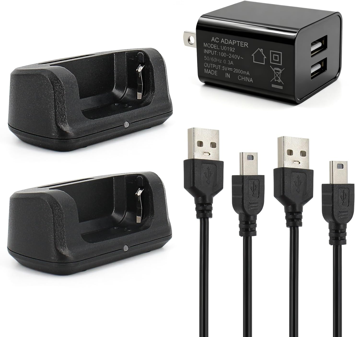 2PCS KD-C1 Charger Base with US Adapter Compatible with Retevis RT22 RT22S RB19 RB19P RT68 RB28 NR10 RT18 RT22S H777 RB29 Cobra HYT Walkie Talkies