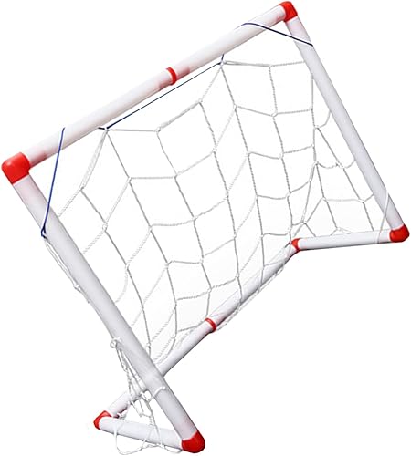 Luxshiny Portería de fútbol portátil plegable para puerta de fútbol ligera resistente a la intemperie para jugar en interiores y exteriores,