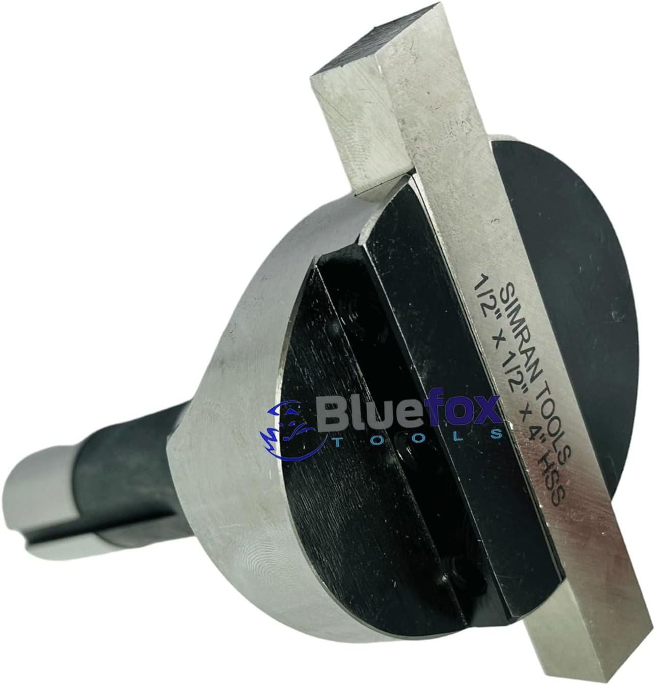 Bluefox 2.5 Fly Cutter R8 Shank for Bridgeport Milling Machine Includes 1/2"x 1/2"x 4" Indexable Tool Bit 7/16 UNF Drawbar High-Precision Machining Tool for Smooth Surface Finishing & Material Removal