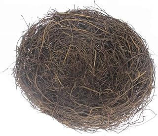 PRETYZOOM Rustic Bird Nest Country Simulation Twig Bird Egg House Easter Rattan Nest Decoration for Garden Yard Home Party Wedding Decor 20cm