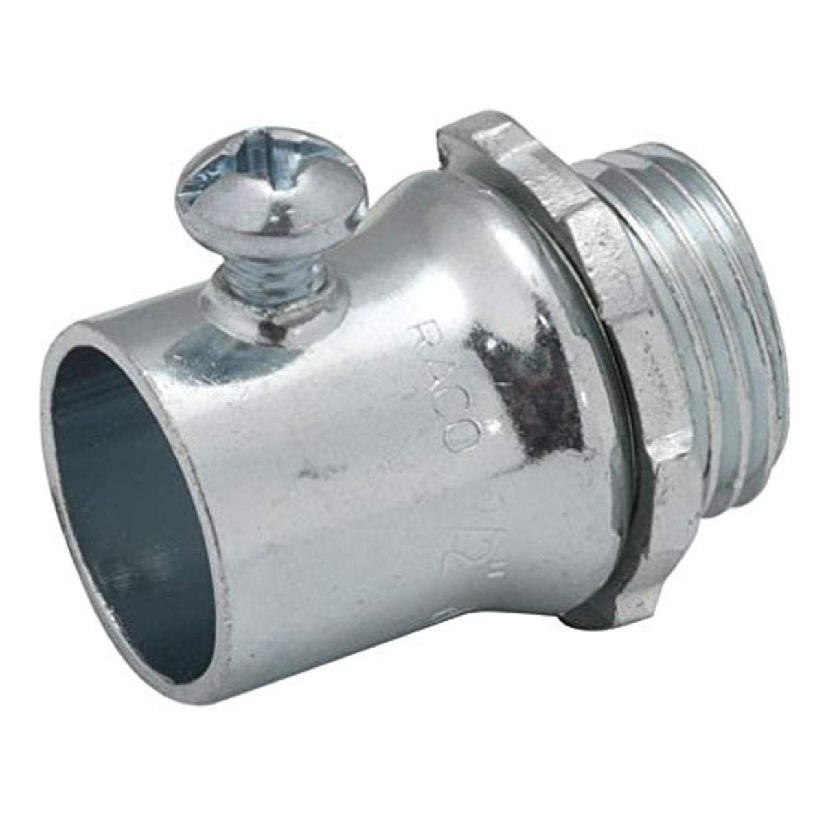Conector Hubbell Raco 2008 de acero galvanizado para empalmes en canalizaciones