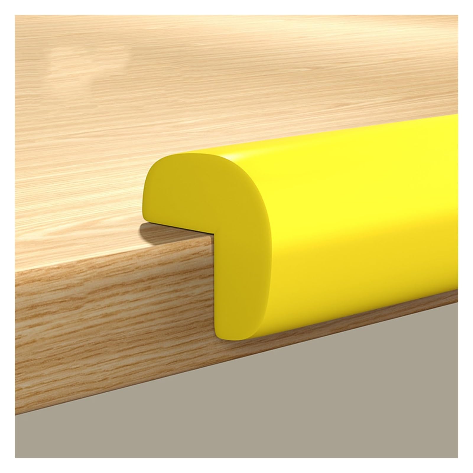 XPLKQXE Sharp Edge Safety Corner Edge Foam Padding, Edge Guards Bumpers 3M Adhesive, Edge Corner Protector Guards for Table Edges & Sharp Corners (Color : Yellow, Size : 2pcs)