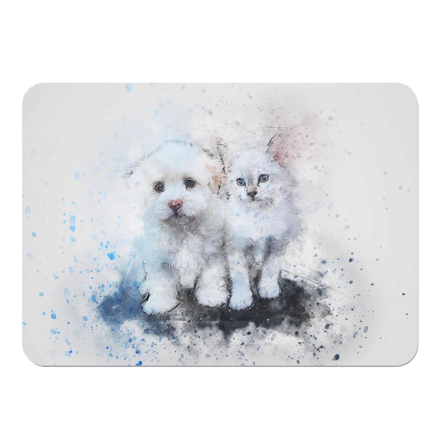 Napperons chien et chat antidérapants : lot de 4 sets de table en liège