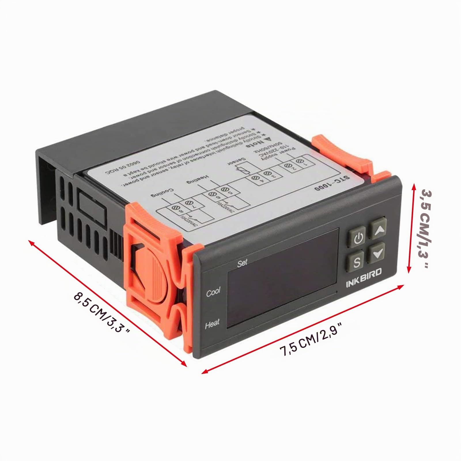 STC-1000 Digitaler Temperaturregler – AC 110–220V, Mit NTC-Sensor, -50°C Bis +99°C, Für Heizung/Kühlung, Aquarium, Inkubator