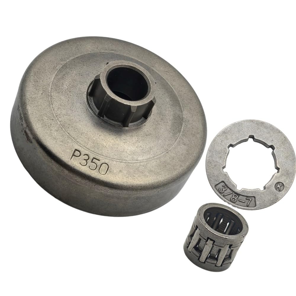 Tambour d'embrayage 3/8-7T avec cage à aiguilles pour tronçonneuse 350 et 351