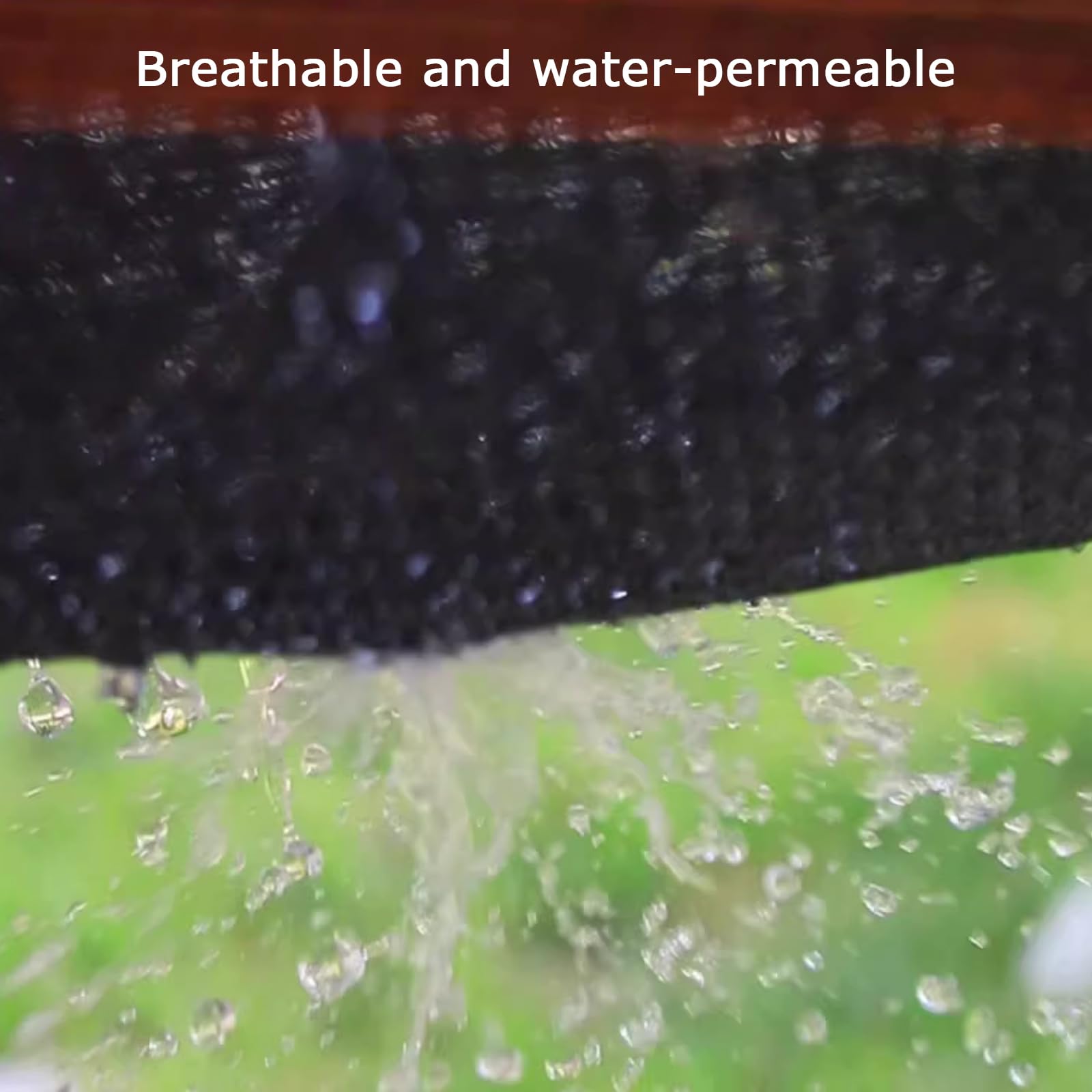 Tela transpirable con protección UV aislante del calor para patios, jardín, valla, tela con ojales (5 x 8,5 m / 16x28ft)