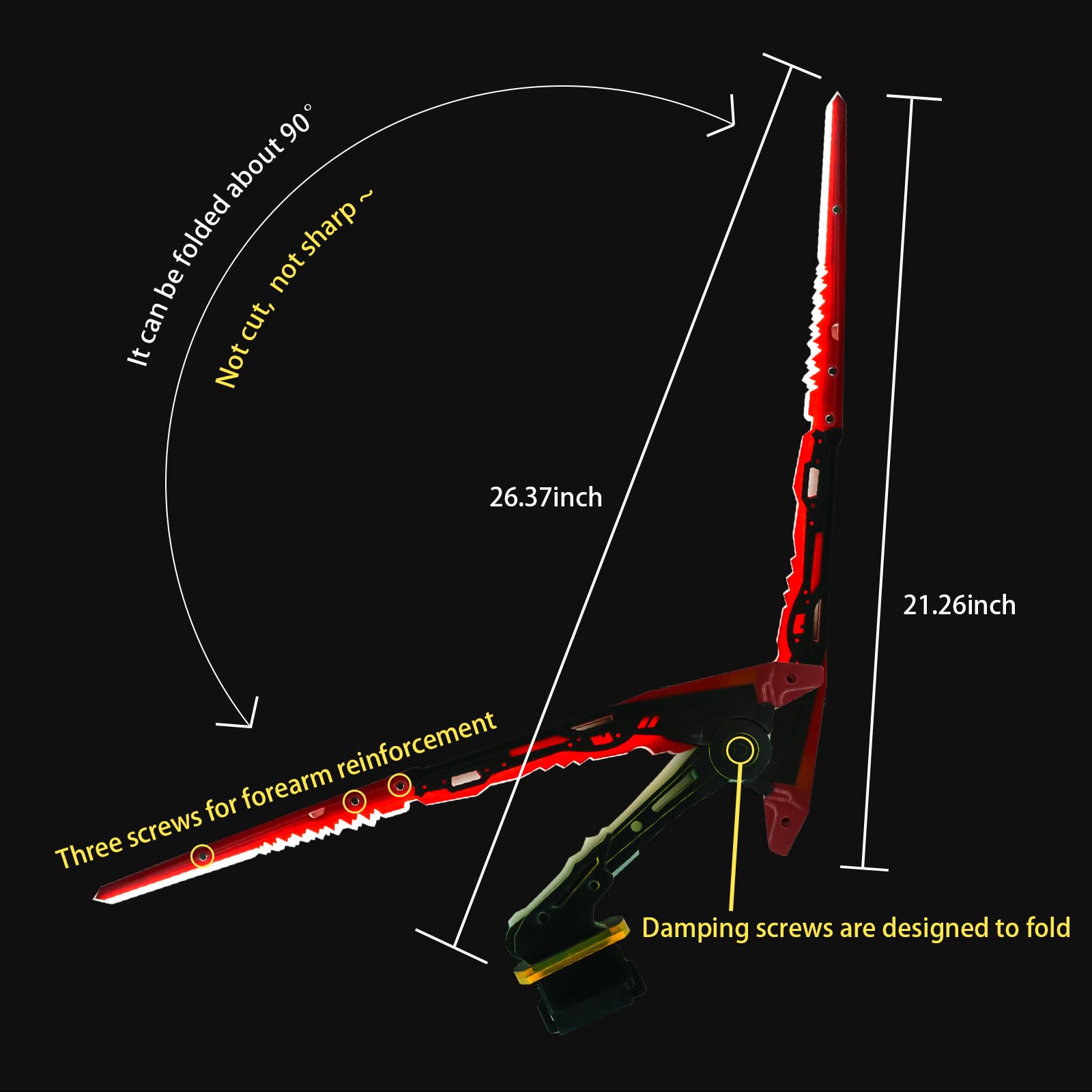 MILRCH Punk arm, Rechargeable LED Lights, Perfect gaming experience, A Must-Have For Any punk Enthusiast: White 2pcs