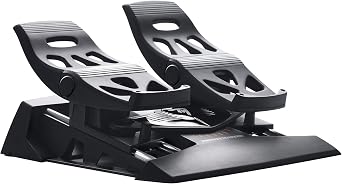 国内正規品Thrustmaster スラストマスター フライトコントローラー TFRP T.Flight Rudder Pedals ジョイスティック用ラダーペダル Microsoft Flight Simulator Hotas 4 PC PS4 対応 市販すべてのジョイスティック対応