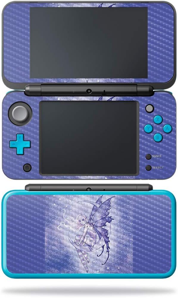 MightySkins Carbon Fiber Skin for Nintendo New 2DS XL - ICY Depths | Protective, Durable Textured Carbon Fiber Finish | Easy to Apply, Remove, and Change Styles | Made in The USA