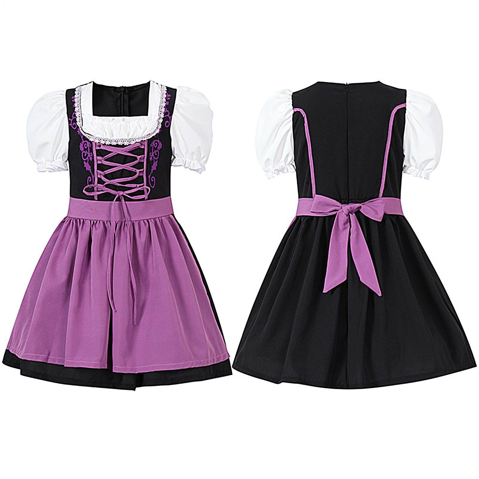 Kostium niemieckiej dziewczynki, sukienka Dirndl, sukienka na festiwal piwa, kostium na festiwal piwa, kostium Dirndl na karnawał, fantazyjne kostiumy dla dzieci 2-12