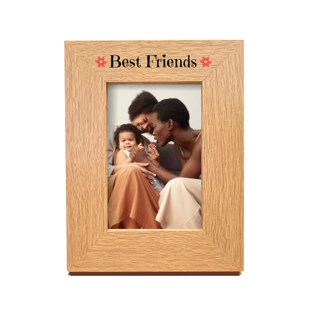 Second Ave Gift Company Portrait Second Ave Best Friends Oak 6X4 Picture Photo Frame Gift