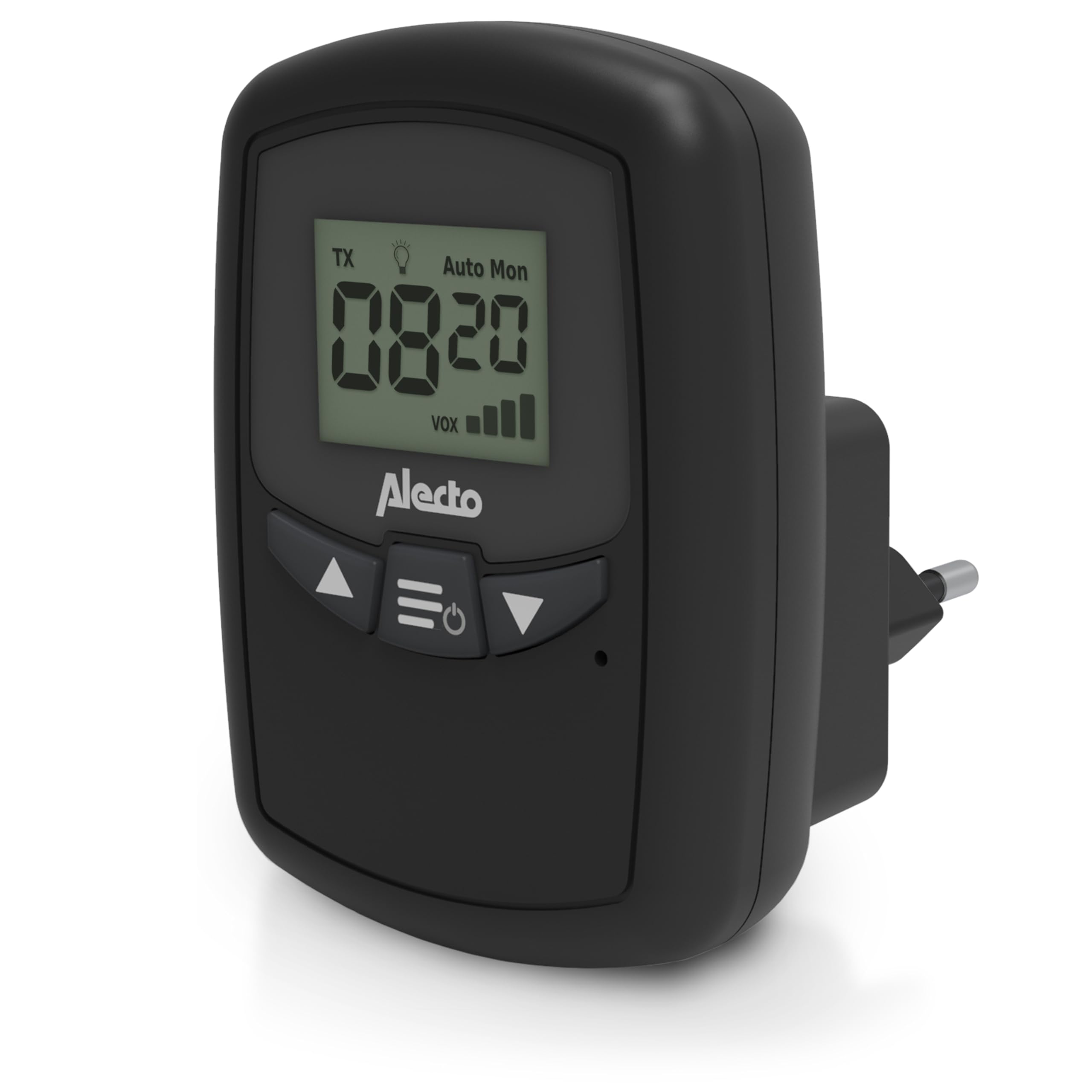 Alecto Unité bébé supplémentaire pour babyphone DBX80BK - Babyphone avec portée de 3 km - Rechargeable et fonction VOX - Noir