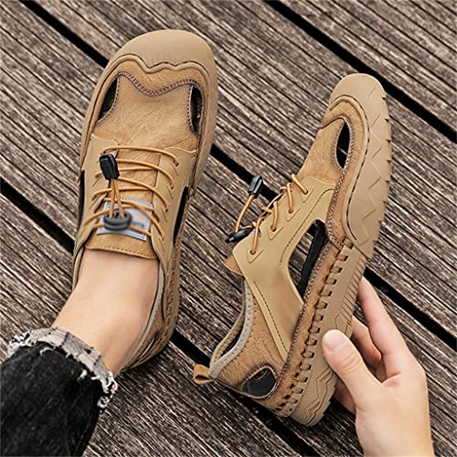 Mens Sandals Trekking Outdoor Comfortable Beach Casual Shoes Non-Slip Leisure Rubber Soles(43)3