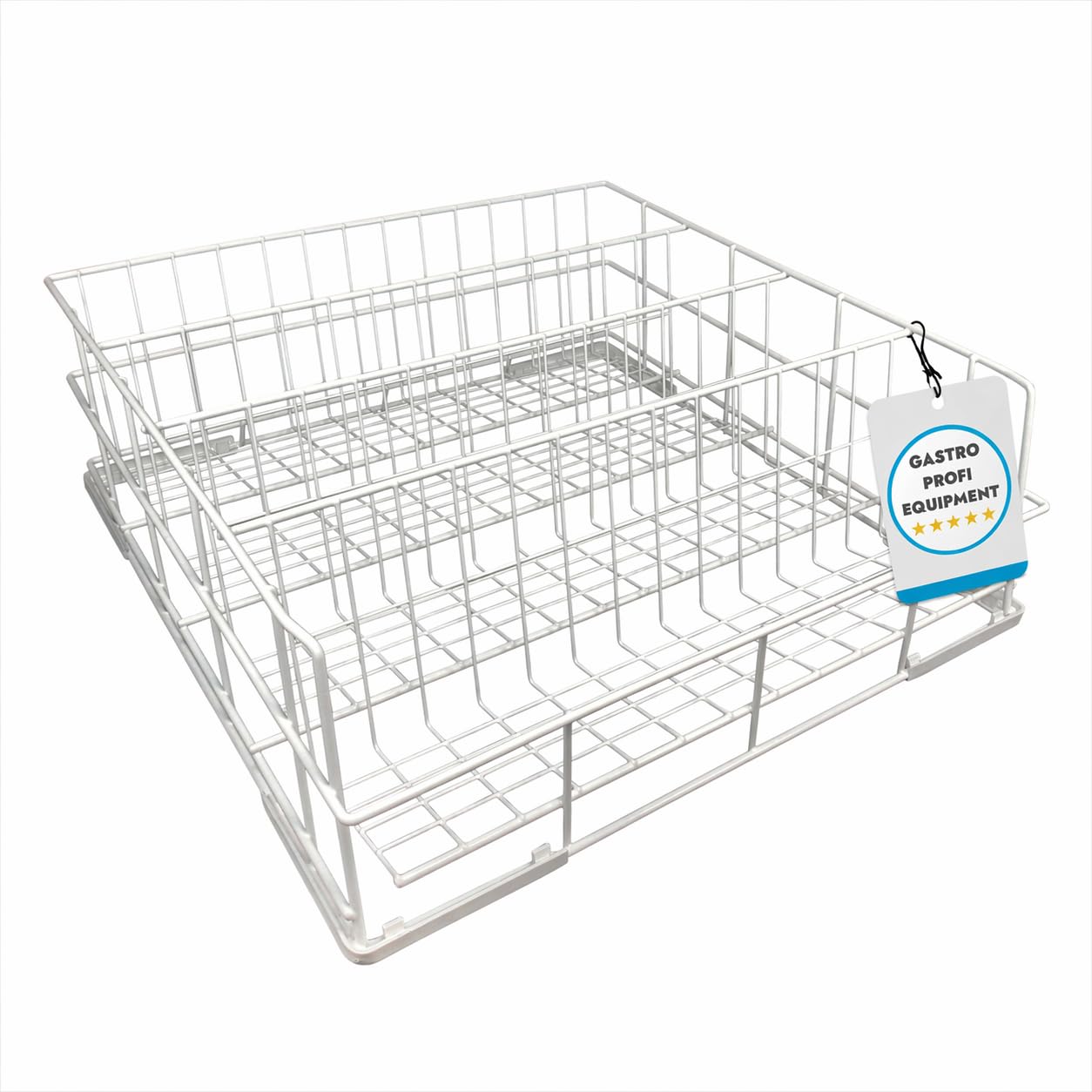 Cestello per lavare bicchieri, 400 x 400 mm, 4 file, prodotto in UE, cestino per bicchieri per gastronomia, qualità professionale per lavastoviglie Gastro