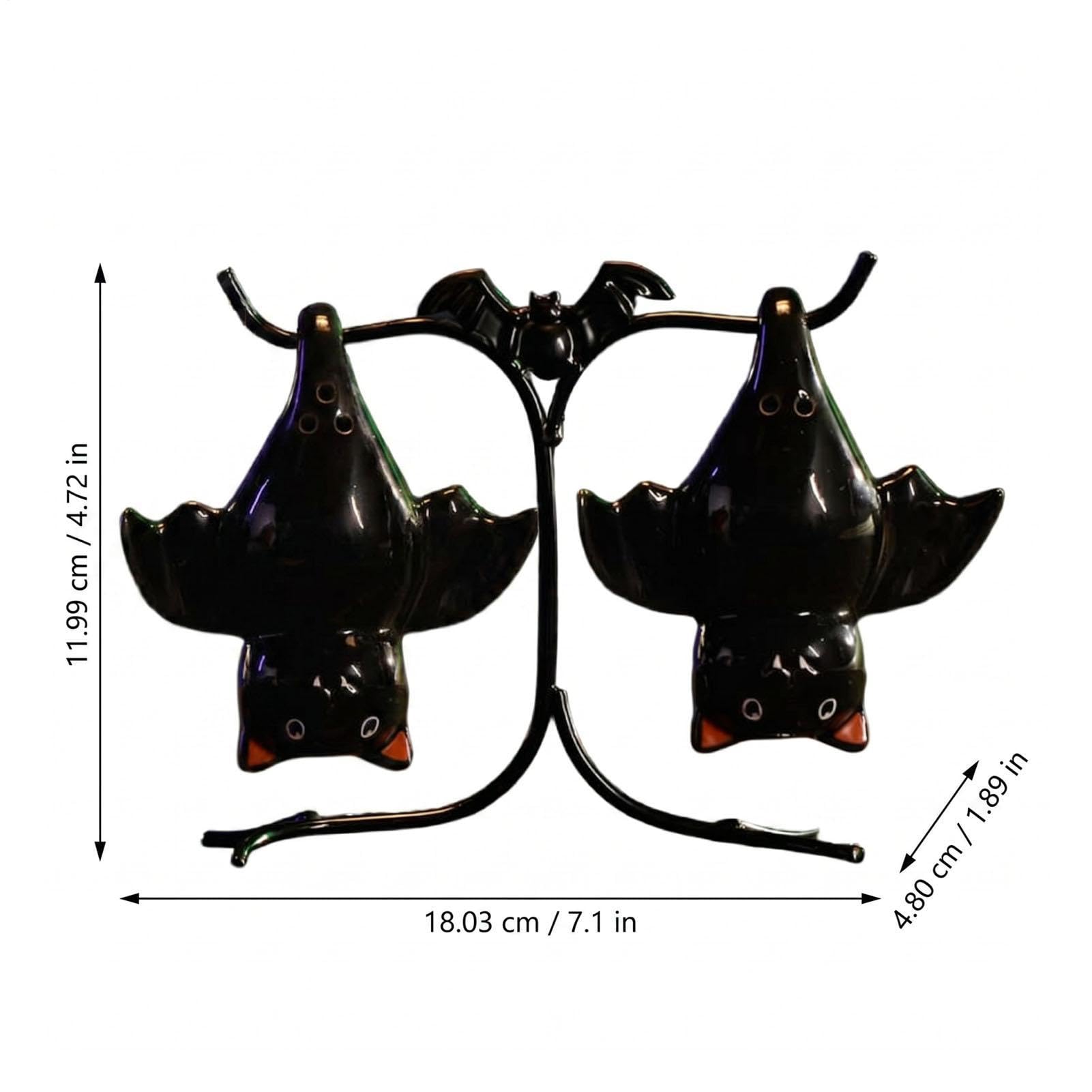 saliera e peperiera Portacondimenti a Forma di di Halloween | Set di shaker da sale e pepe per cucina, tavolo, barbecue, camper, casa colonica, dormitorio, casa