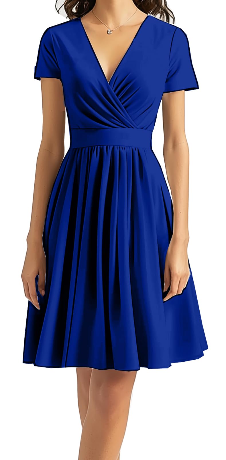 DinyIn Women's 2025 Summer Short Sleeve Casual Dresses