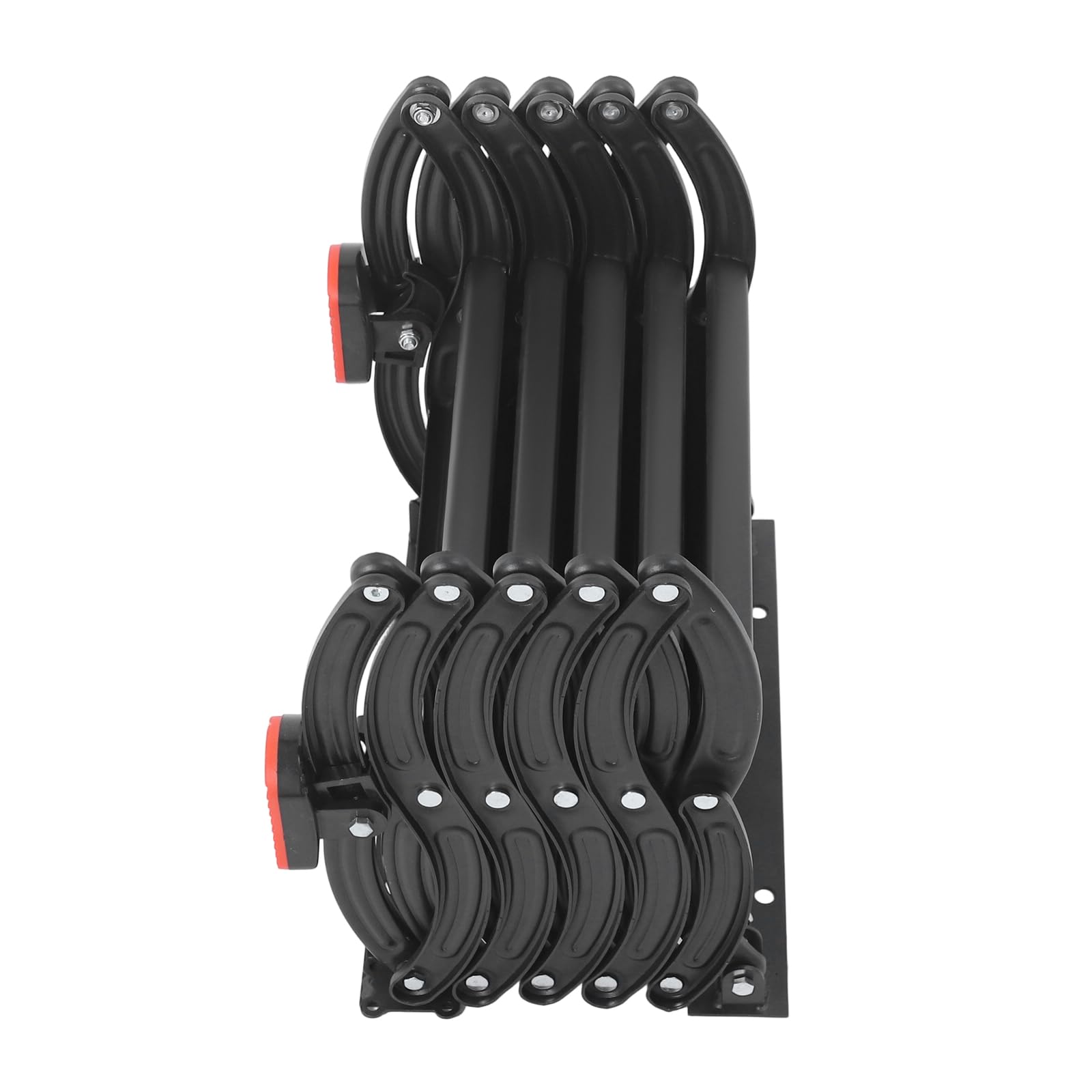 Scala da tetto a 5 gradini, a parete, estraibile, per soffitta, a parete, con gradini antiscivolo, scala per soppalco, scala telescopica, portata 200 kg