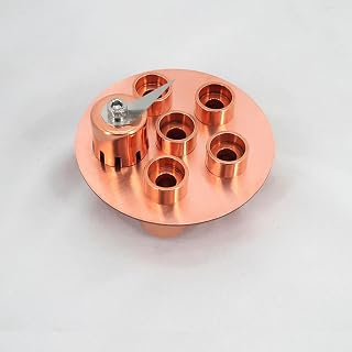 HOOLOO 4" Red Copper Bubble Plate for 4" Distillation Column (4 inches-Cu)