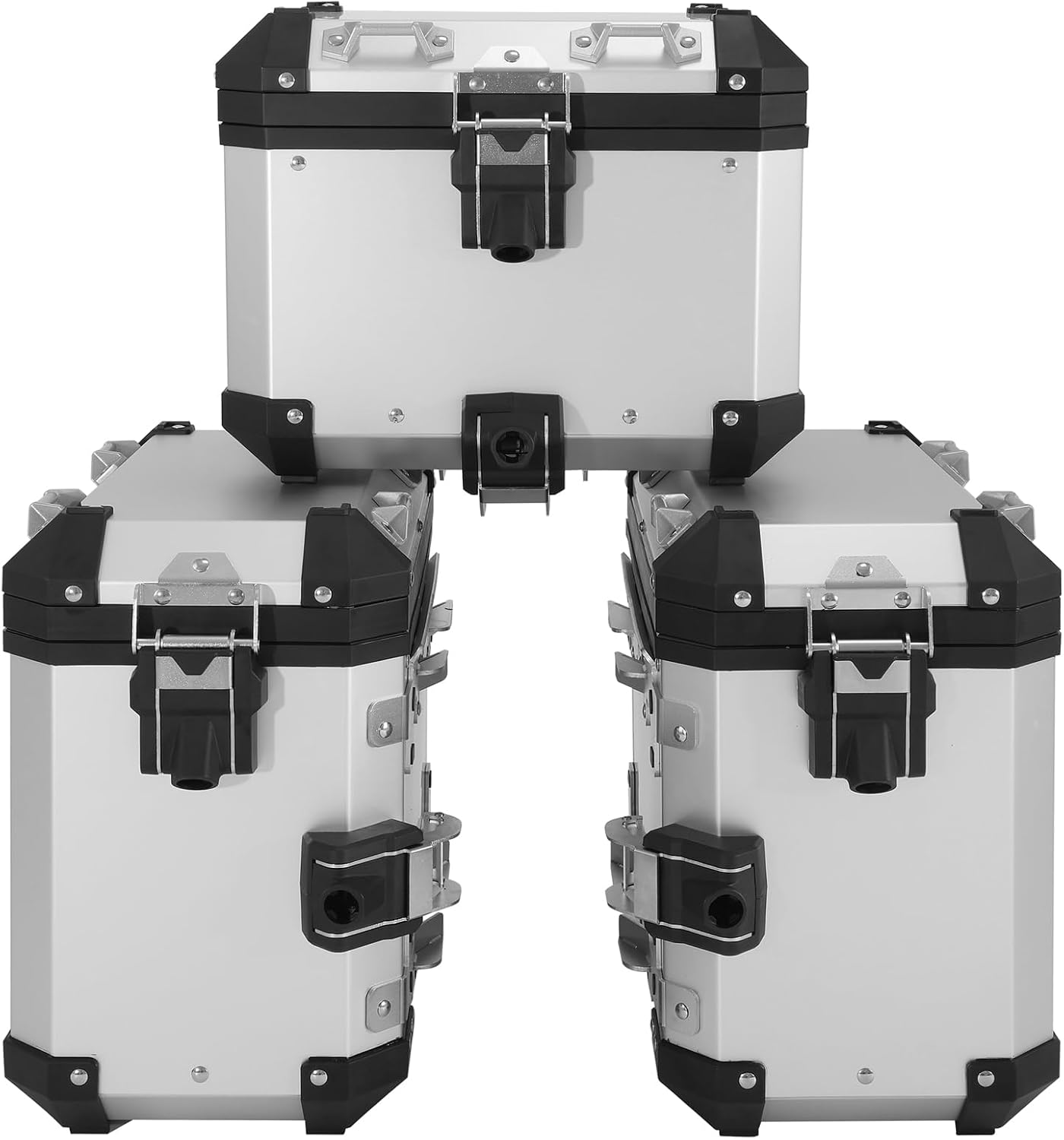 TCMT Panniers Luggage Top Box Saddlebags Side Case Fit For BMW R1300GS 23-25 24 Silver