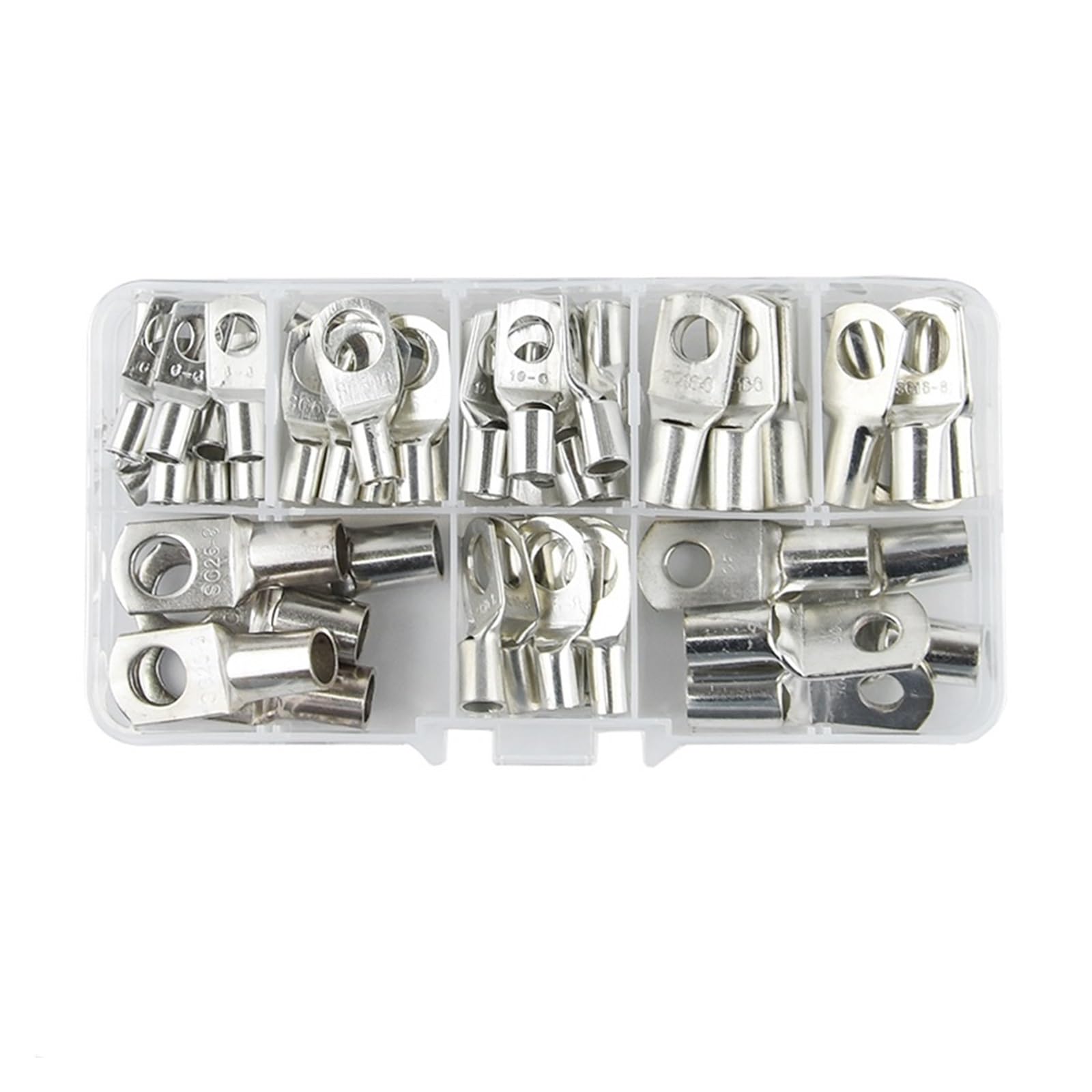 Cosses de câble en cuivre étamé SC10-6 SC16-8 SC25-8 ensemble de 60 pièces pour batterie