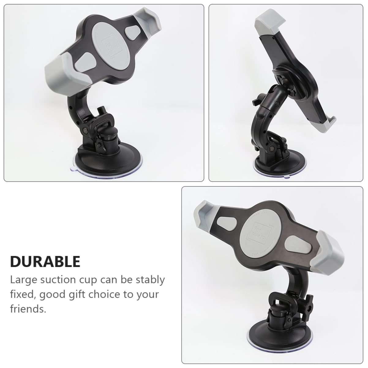 1Pezzi Tablet Holder With Suction Cup For Car Mounting Compatible With Tablets Durable Material Easy Installation For Navigation Use