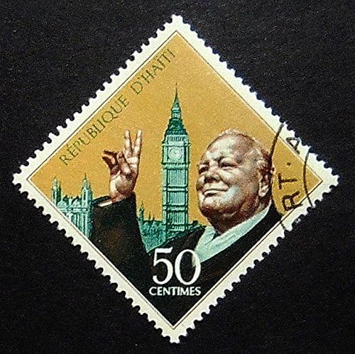 Amazon.com: Winston Churchill -Handmade Framed Postage Stamp Art