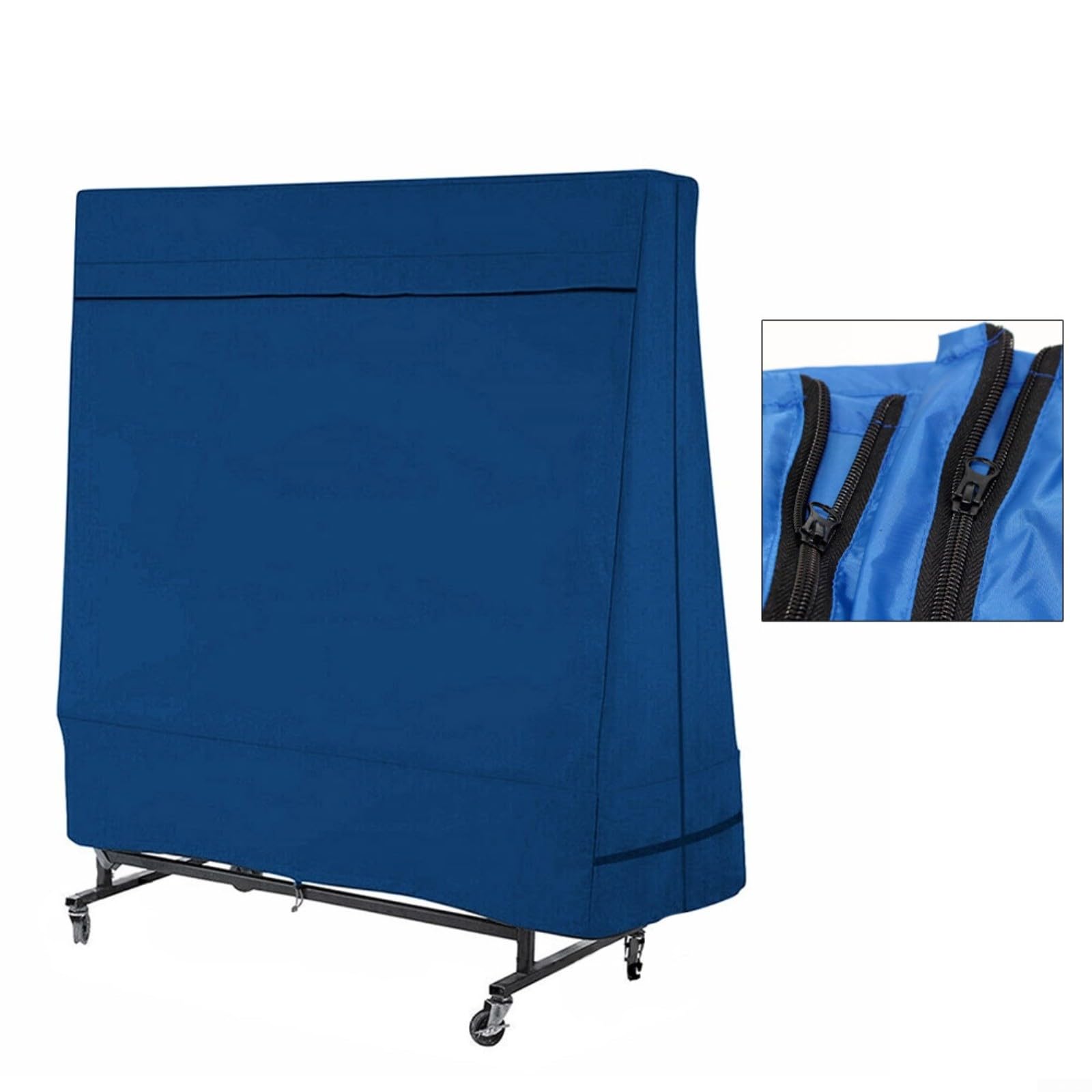 Copertura protettiva impermeabile in tessuto Oxford per tavolo da ping pong per interni ed esterni, 160 x 160 x 85 x 36 cm, colore blu