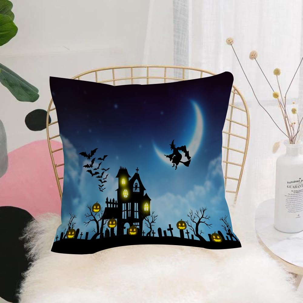 HYOSXW Cushion Cover,Throw Pillow Case Home Decorative for Living Room Bedroom Sofa Chair 16X16 Inch,Halloween design background,Pillowcase 40X40cm
