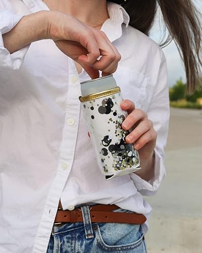 Miniatura 2 de Packed Party Spirit Squad - Enfriador de latas delgadas de confeti, soporte de metal aislado para puerta trasera, piscina o playa (apagado)