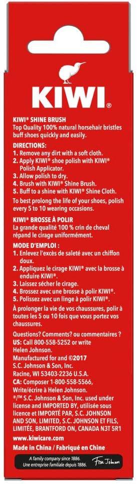 Kiwi 100% Horsehair Shine Brush : Clothing, Shoes & Jewelry