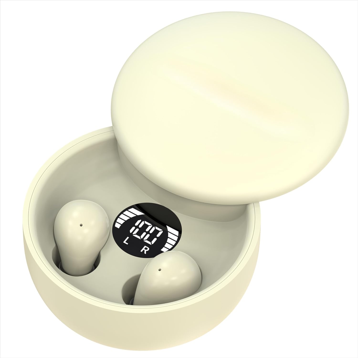 SK26 Sleep in Earbuds for Sleeping, Wireless Bluetooth Earphones, Smallest Tiny Hidden Headphones (Black)