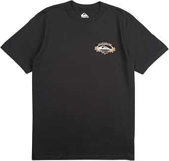 Quiksilver Mens Hawaii Floral Classic Short Sleeve Knit T-Shirt - Black