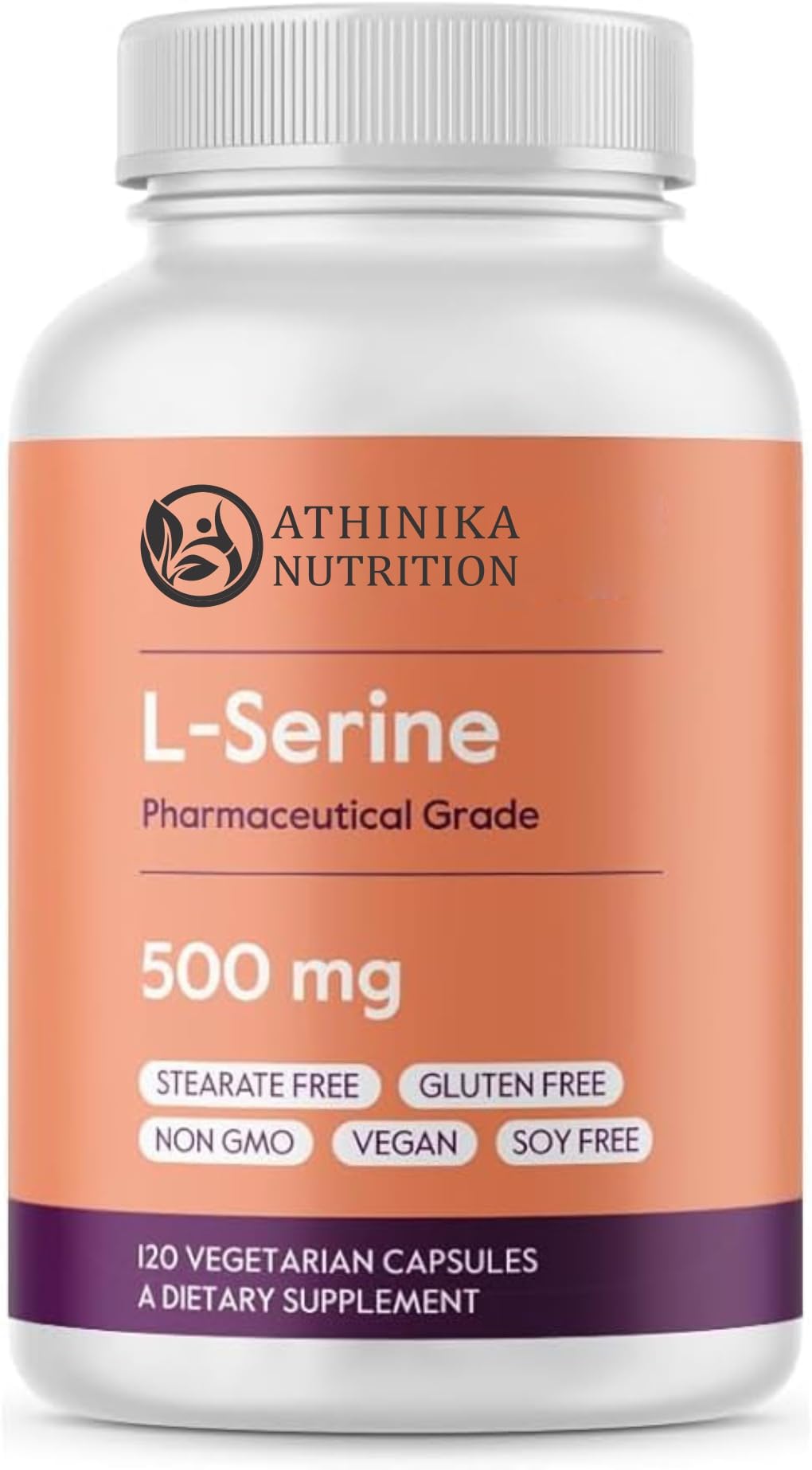 L-Serine 500mg (120 Vegetarian Capsules) - No Stearates - Vegan - Non GMO - Gluten Free-picture-24