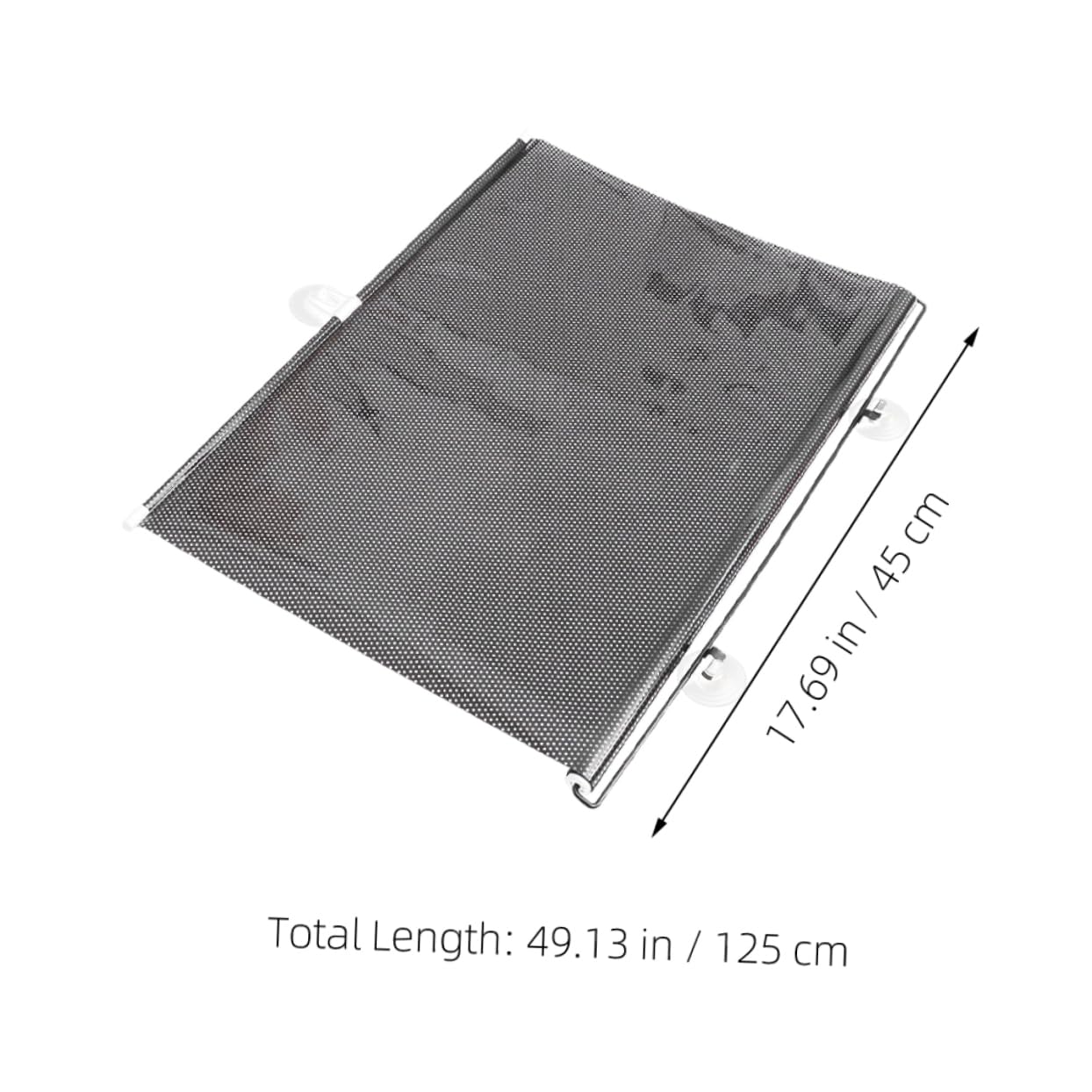 Balacoo 2pcs Suction Cup Blackout Curtains No Drill Portable Sunshade for Windows UV Protection Privacy Temporary Blinds for Home Office Apartment Balcony