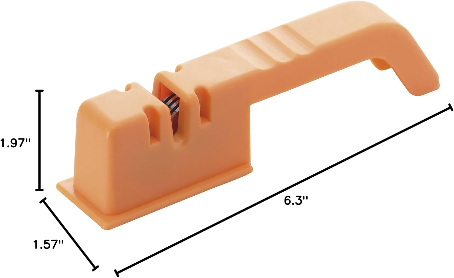 Excelsa Skilled Sharpener, Plastic, Orange, 13 x 2 x 3.5 cm