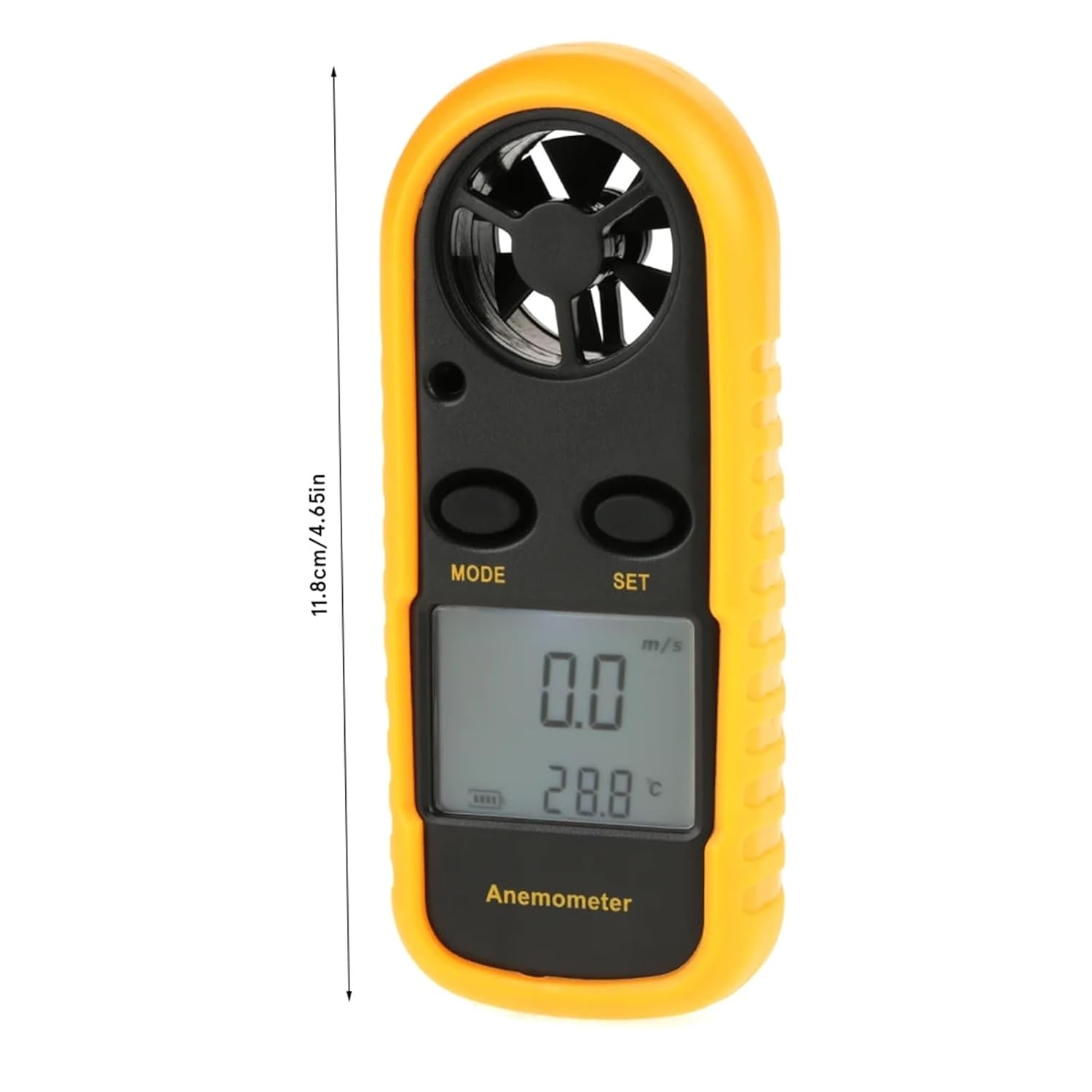 Portable Digital Anemometer Wind Speed Gauge Air Temperature Meter Thermometer
