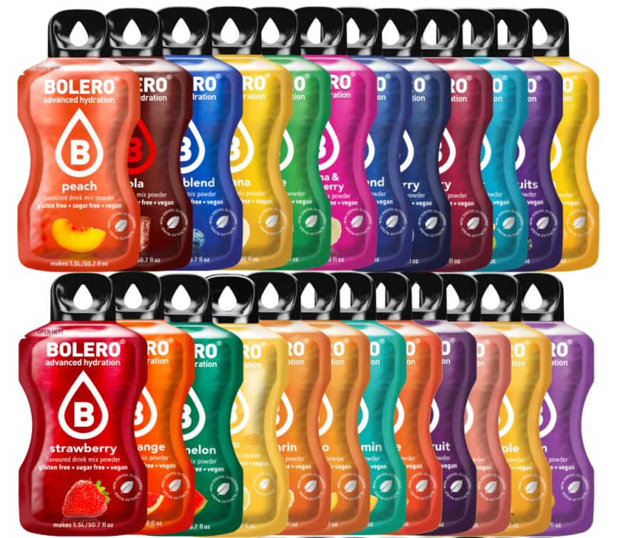 Miniatura 7 de BOLERO Mezcla de bebida en polvo con sabor a bayas de acai, sin azúcar y baja en calorías, hace 12 galón para un sabor fuerte o 1 galón para un