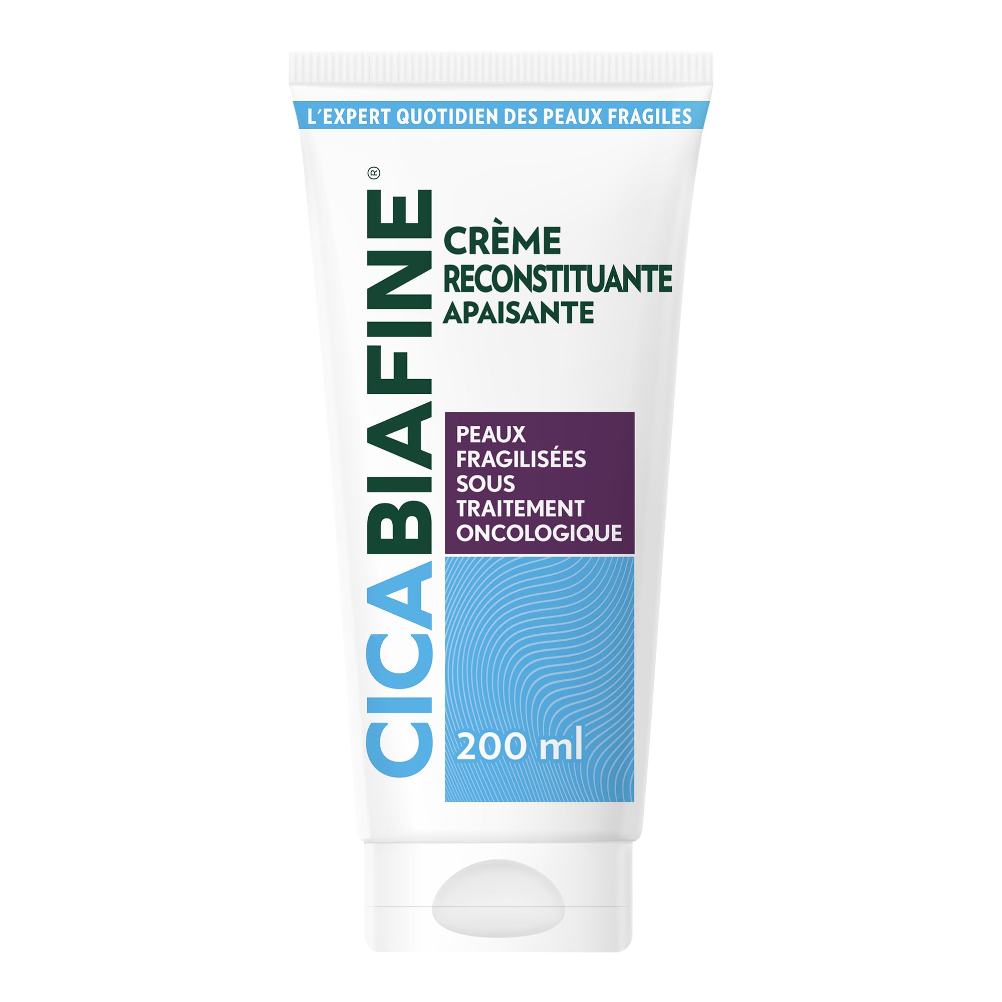 Cicabiafine – Crème Reconstituante Apaisante (tube de 200 ml) – Crème pour peaux fragilisées et sous traitement oncologique – Pour réparer la peau immédiatement
