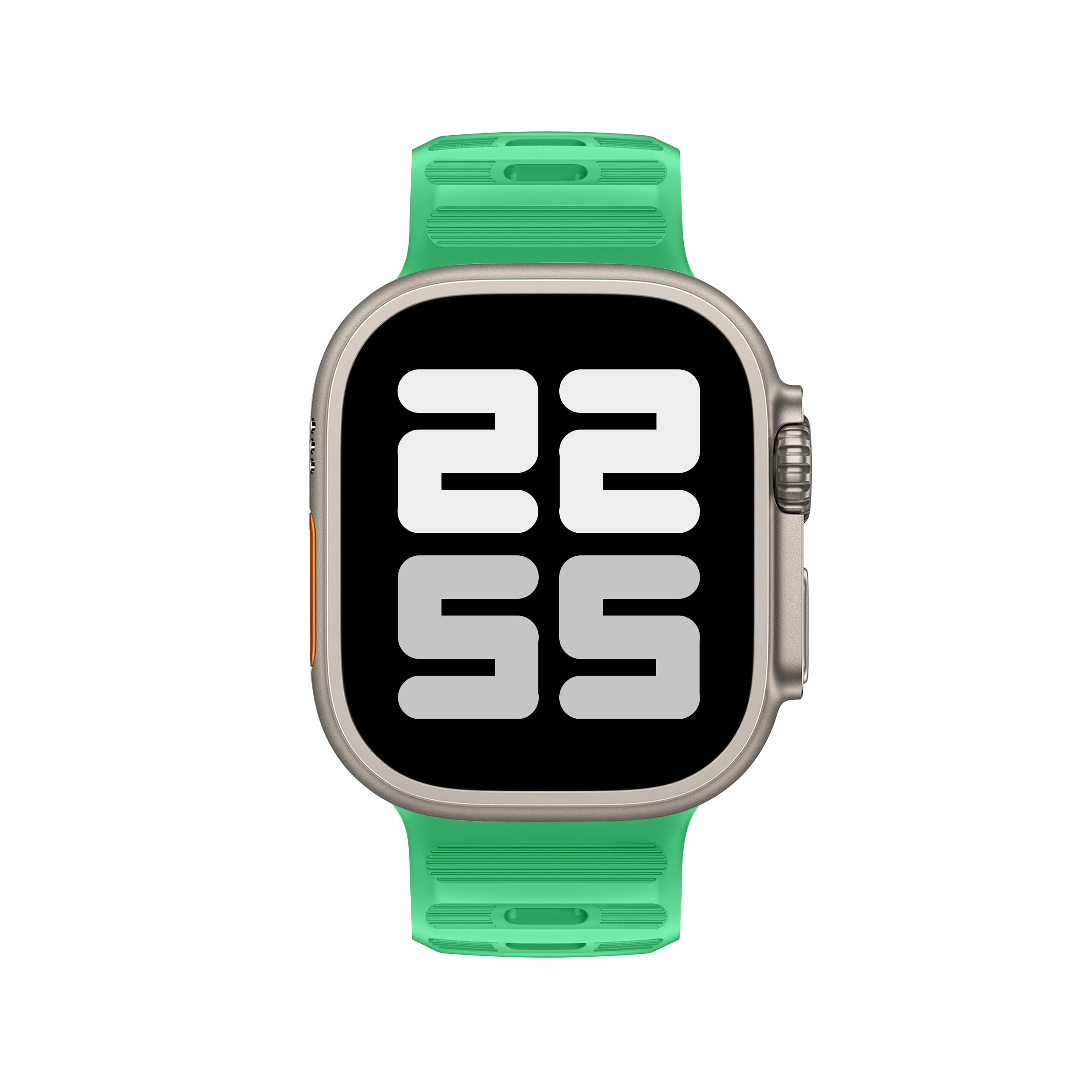 DONEGANI UC2 Cinturino per Apple Watch Ultra 2 49mm, Serie 10 46mm, 9 8 7 45mm 41mm, SE 6 5 4 44mm 40mm, 3 2 1 42mm 38mm Donna Uomo Band Bracciale Sport Silicone, Nero/Verde veleno 2 pz