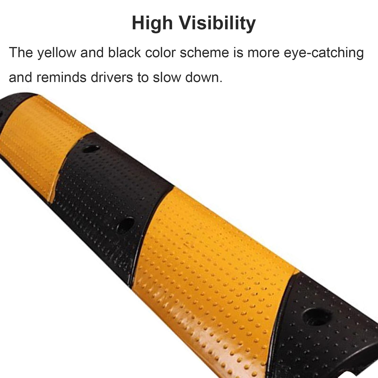 100cm Dossi Stradali in Gomma, Dosso Artificiale per Garage Canalina Passacavi, Carico Massimo 30t, per Garage, Strade Sterrate, Asfalto, Cemento