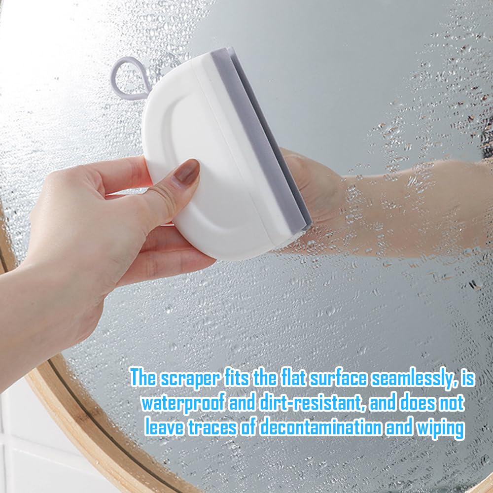 2x Shower Squeegee,small squeegee,car window squeegee,Mini Flexible Silicone Scraper for Shower Doors Windows, Glass - Image 3