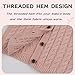 Peecabe Toddler Girl Sweaters Cable Knit Long Sleeve Crewneck Chunky Crochet Cardigans 1-6T (Skin Pink, 2T)