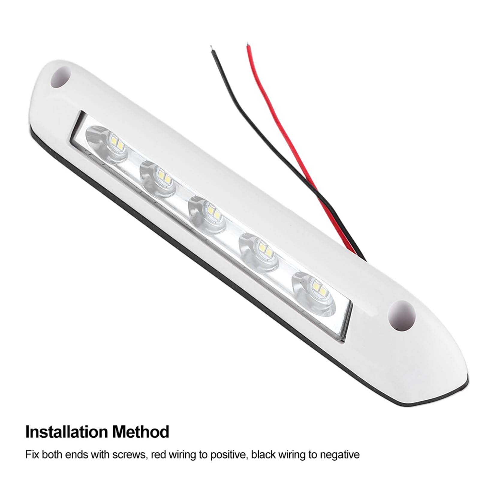 JOROBURO 12V/24V RV LED Işık, Evrensel 8W Su Geçirmez Tente Sundurma Lambası Değiştirme, RV Dış Tente Işık Şeridi, Karavan Dış Aydınlatma Aksesuarları Otomotiv