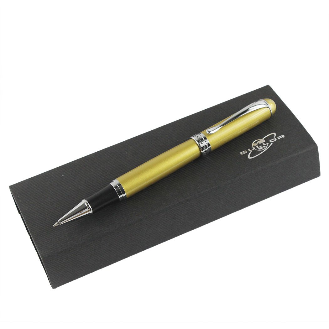 GULLOR750 Rollerball Pen with Original Box and Pen Pouch Golden-Original pen box
